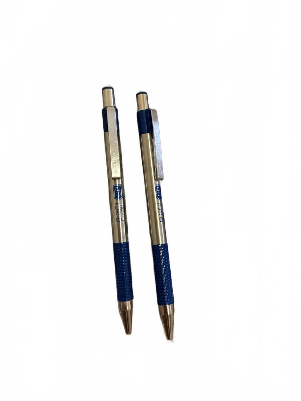 Zebra G 301  Blue Grip Retractable Ballpoint Pens - Set of 2